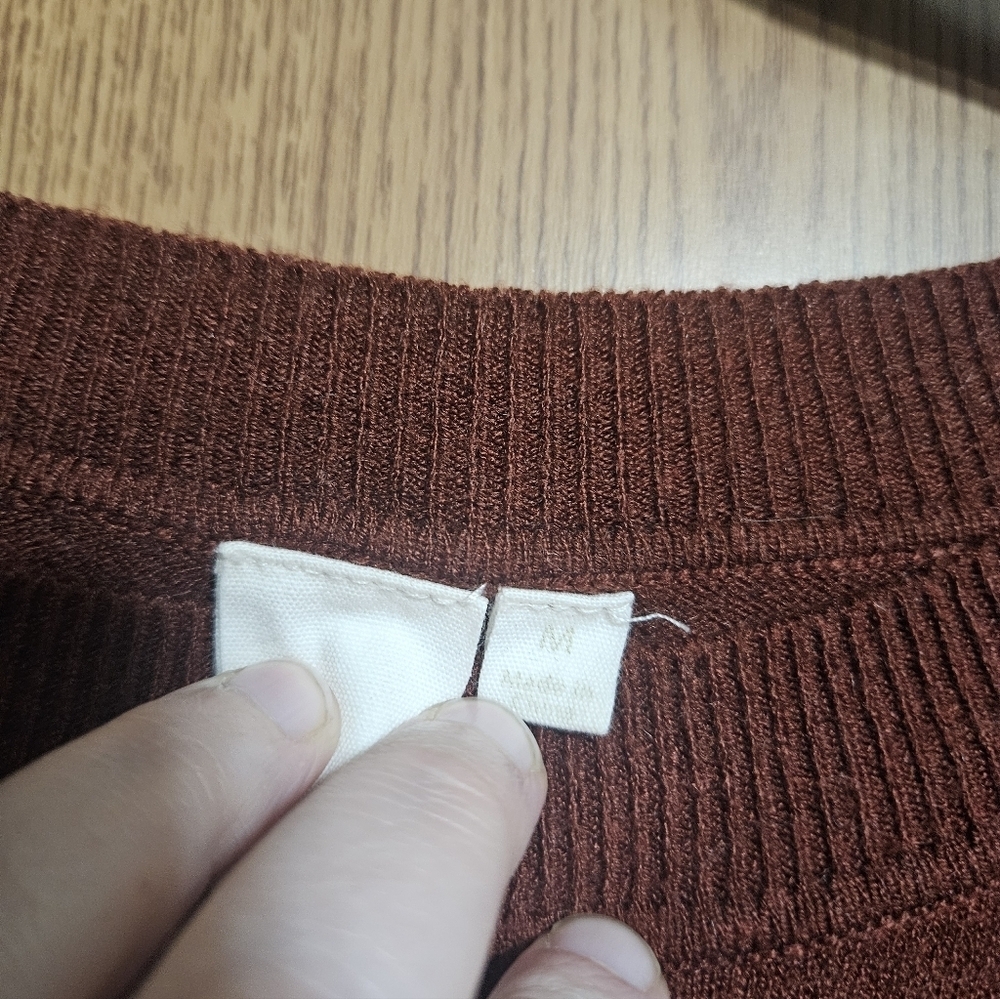 Ady P Burgandy Batwing Oversized Sweater Boho Style! - Picture 3 of 7